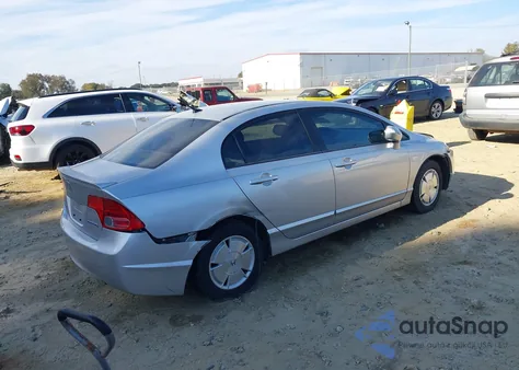 2008 Honda Civic Hybrid из США, поврежденный, VIN JHMFA36278S004854